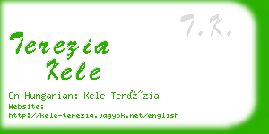 terezia kele business card